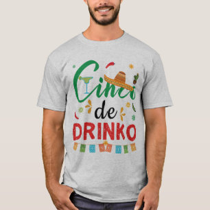 Grappig Cinco de Drinko Cinco de Mayo Cadeau Drink T-shirt