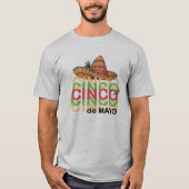 Grappig Cinco de Drinko Cinco de Mayo Drink T-shirt (Voorkant)