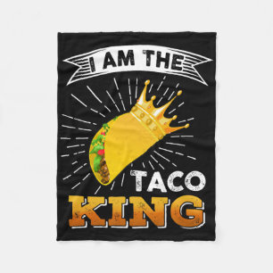 Grappig Cinco De Mayo Eten Ik Ben De Taco Koning T Fleece Deken