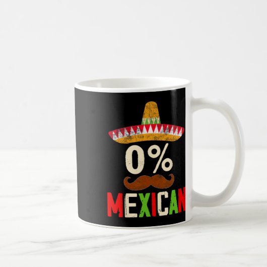Grappig Cinco de Mayo Fiesta 0 procent 0% Mexicaan Koffiemok (Rechts)