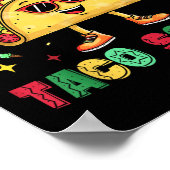 Grappig Cinco De Mayo Grappig Taco Squad Sombrero  Poster (Hoek)