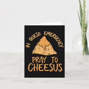 Grappig Cinco De Mayo In Queso Noodshirt Bid Kaart