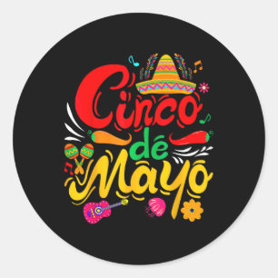 Grappig Cinco De Mayo Mexicaanse Fiesta Party 5 De Ronde Sticker