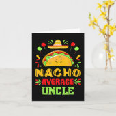 Grappig Cinco de Mayo Nacho Gemiddelde Oom Sombrer Kaart (Gele Bloem)