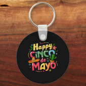 Grappig Cinco De Mayo Shirt Laten we Fiesta Squad  Sleutelhanger (Voorkant)