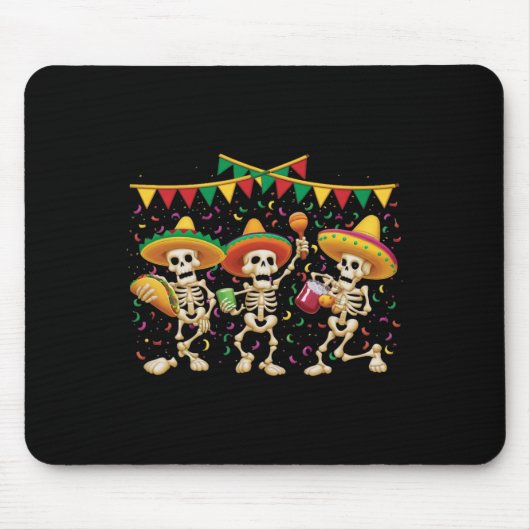 Grappig Cinco de Mayo Shirt Mexicaans Fiesta Cactu Muismat (Voorkant)