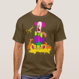 GRAPPIG CIRCUS CLOWN HOT DOG WIENER HOND VOEDSEL P T-SHIRT