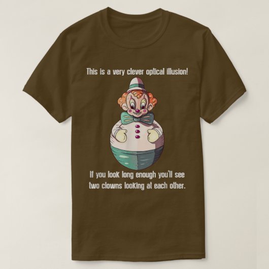 grappig circus ironic sarcasme humor costuum fu t-shirt (Design voorkant)