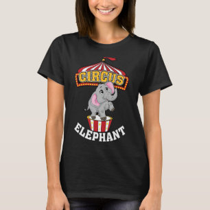 Grappig Circus Olifant Cool Circus Dier Tamer Fan T-shirt
