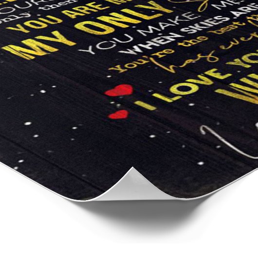 Grappig citaat aan vrouw | Cadeau voor uw vrouw | Poster (Hoek)