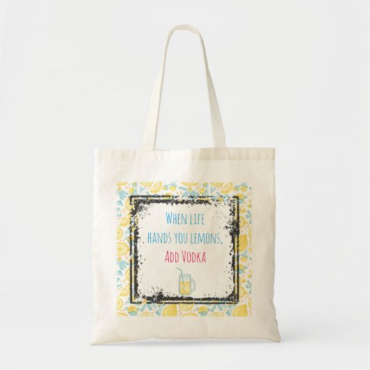 Grappig citaat als het leven je leemons beweegt, v tote bag (Voorkant)