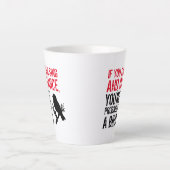 Grappig citaat: Als je kunt zingen en dansen ... Latte Mok (Voorkant)