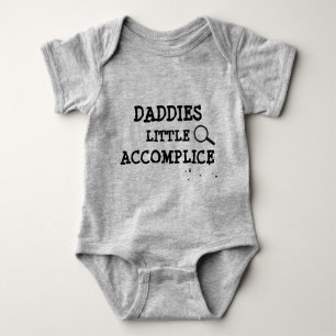 Grappig citaat baby grow, misdaaddetective babygro romper
