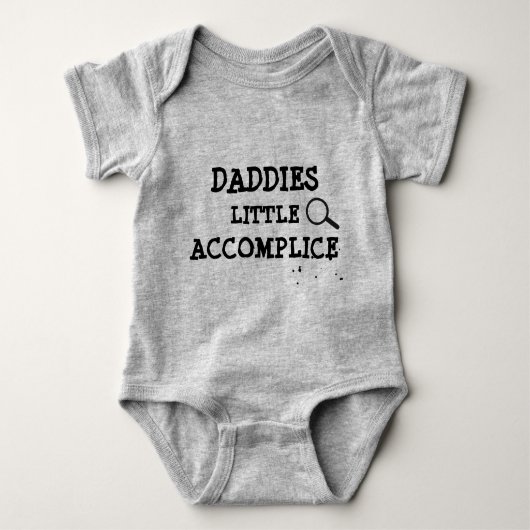 Grappig citaat baby grow, misdaaddetective babygro romper (Voorkant)