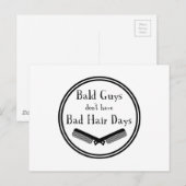 Grappig citaat - Bald jongens krijgen geen slechte Briefkaart (Voorkant / Achterkant)