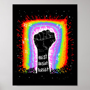 Grappig citaat Bestaat Weerstand Blijft bestaan... Poster