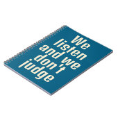 Grappig citaat blauwe notitieboek (Linkerzijde)