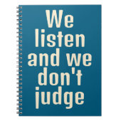 Grappig citaat blauwe notitieboek (Voorkant)