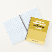 Grappig citaat Boter Geel Lijd Alleen Colorblock Notitieboek (Binnen)