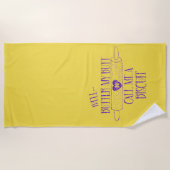 Grappig citaat: Boter mijn kont: Noem me een koekj Strandlaken (Voorkant)