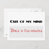 Grappig citaat briefkaart (Voorkant / Achterkant)