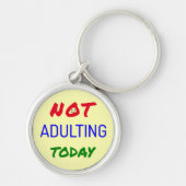 Grappig citaat dat geen heldere kleuren aanneemt sleutelhanger (Voorkant)