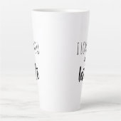 Grappig citaat dat ik van je hou. latte mok (Voorkant)