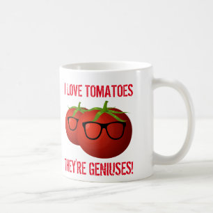 Grappig citaat dat ik van tomaten hou. Het zijn Ge Koffiemok