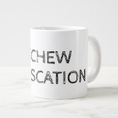 Grappig citaat dat je zo definieert, onmiddellijke grote koffiekop (Voorkant rechts)