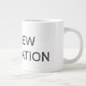 Grappig citaat dat je zo definieert, onmiddellijke grote koffiekop (Rechts)