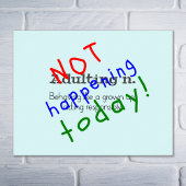 Grappig citaat dat niet aanpast poster