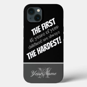 Grappig citaat: De eerste 40 jaar van je kindertij Case-Mate iPhone Case