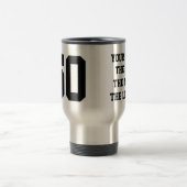 Grappig citaat: een koffiebok voor mannen. reisbeker (Center)