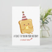 Grappig citaat: Een toast voor je op je verjaardag Kaart (Staand voorkant)