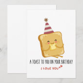 Grappig citaat: Een toast voor je op je verjaardag Kaart (Voorkant / Achterkant)