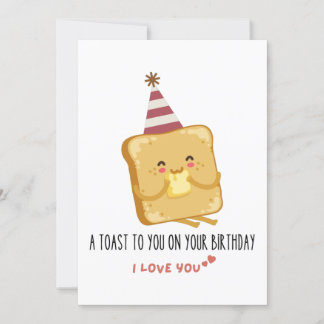 Grappig citaat: Een toast voor je op je verjaardag Kaart