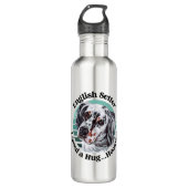 Grappig citaat Engelse Setter Waterfles (Voorkant)