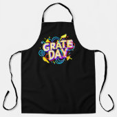 GRAPPIG CITAAT "GRATE DAY" FEESTELIJK ONTWERP SCHORT (Voorkant)