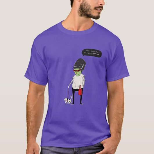 Grappig Citaat Halloween T-Shirt (Voorkant)