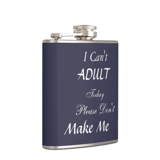 Grappig citaat heupfles (Rechts)