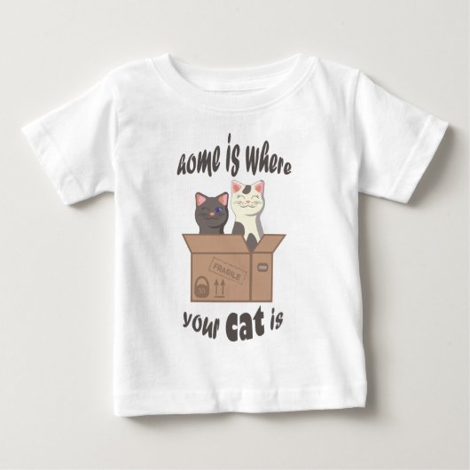 Grappig citaat Home is waar je kat is (Voorkant)