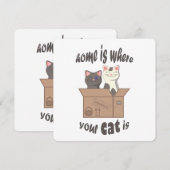 Grappig citaat Home is waar je kat is (Voorkant / Achterkant)