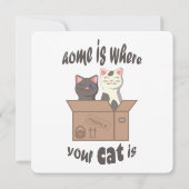 Grappig citaat Home is waar je kat is (Achterkant)