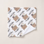 Grappig citaat Home is waar je kat is Bad Handdoek (Wasdoekje)
