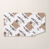 Grappig citaat Home is waar je kat is Bad Handdoek (Handdoek)