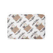 Grappig citaat Home is waar je kat is Badmat (Voorkant)