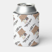 Grappig citaat Home is waar je kat is Blikjeskoeler (Blikje Achterkant)