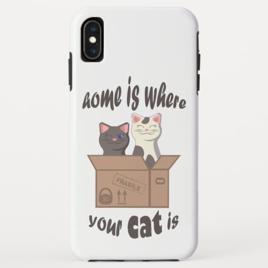 Grappig citaat Home is waar je kat is Case-Mate iPhone Case (Achterkant)