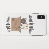 Grappig citaat Home is waar je kat is Case-Mate iPhone Case (Achterkant (horizontaal))