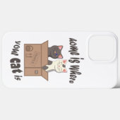 Grappig citaat Home is waar je kat is Case-Mate iPhone Case (Achterkant (horizontaal))